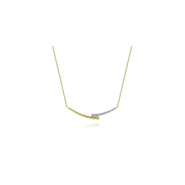 14K Two Tone Diamond Necklace Hannoush Jewelers, Inc. Albany, NY