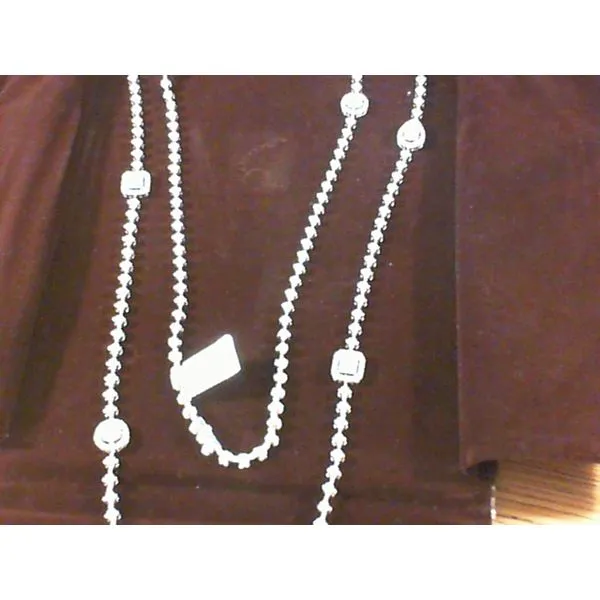 18K White Gold Multi Diamond Necklace Hannoush Jewelers, Inc. Albany, NY