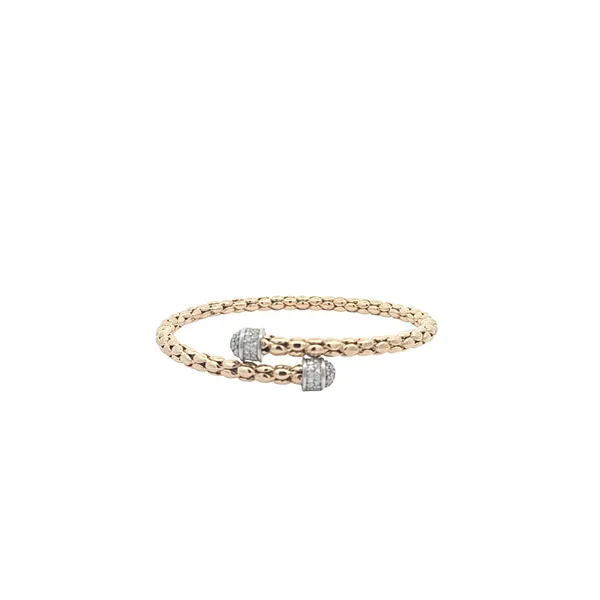 Yellow Gold Diamond Bypass Bracelet Hannoush Jewelers, Inc. Albany, NY