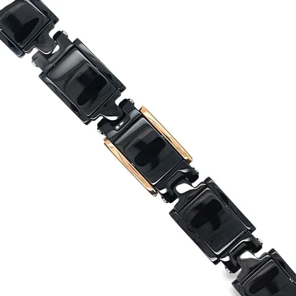 Men's Rose Gold and Stainless Steel Bracelet Hannoush Jewelers, Inc. Albany, NY
