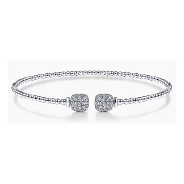 Gabriel & Co 14K White Gold Bujukan Split Cuff Bracelet Hannoush Jewelers, Inc. Albany, NY