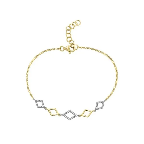 14K Two-Tone Marquise Diamond Bracelet Hannoush Jewelers, Inc. Albany, NY