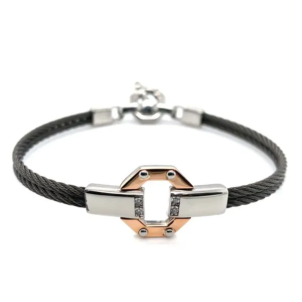 Rose Gold and Stainless Steel Women's Bracelet Hannoush Jewelers, Inc. Albany, NY