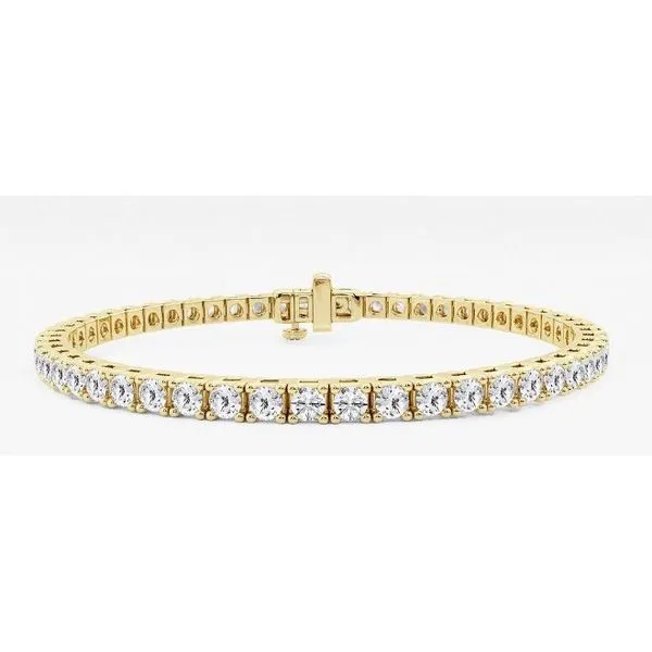 14K Yellow Gold Lab Grown Diamond Tennis Bracelet Hannoush Jewelers, Inc. Albany, NY