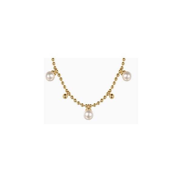 14K Yellow Gold Beaded Pearl Necklace Hannoush Jewelers, Inc. Albany, NY