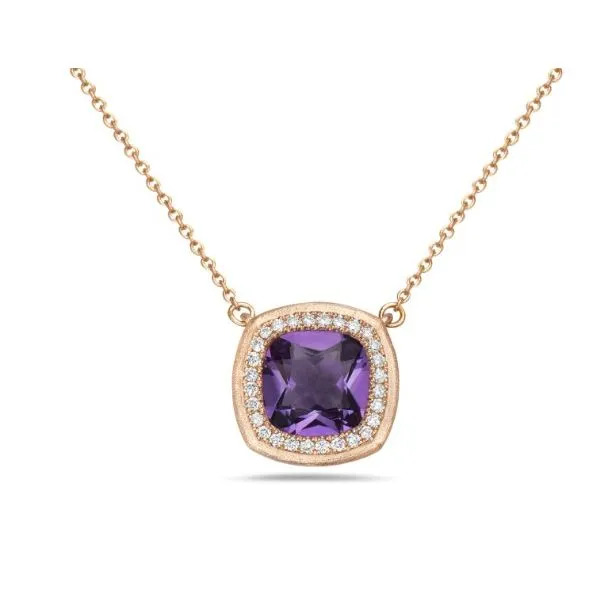 14K Rose Gold Amethyst Necklace Hannoush Jewelers, Inc. Albany, NY