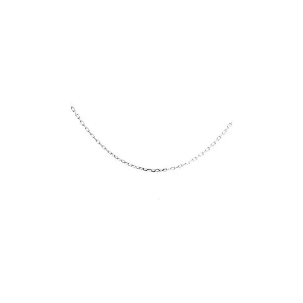 14K White Gold Diamond Cut 16 Inch Cable Link Chain Hannoush Jewelers, Inc. Albany, NY