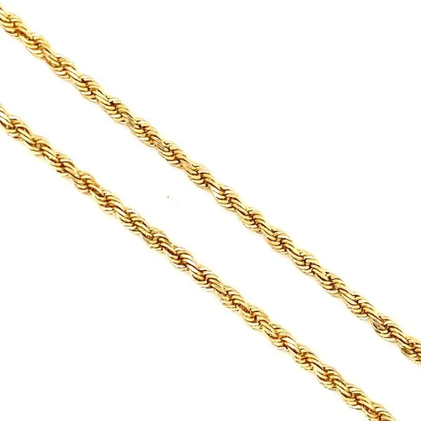 14K Yellow Gold 16 Inch Rope Chain Hannoush Jewelers, Inc. Albany, NY
