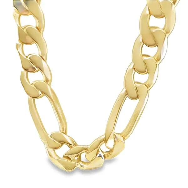 14K Yellow Gold Figaro Link Chain 22" Hannoush Jewelers, Inc. Albany, NY