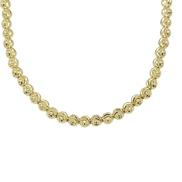 14K Yellow Gold 22-Inch Diamond Cut Moon Chain Hannoush Jewelers, Inc. Albany, NY