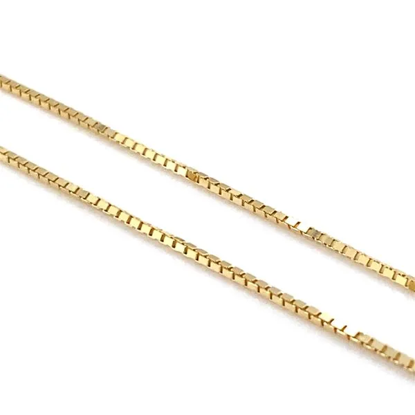 14K Yellow Gold Plain Box Chain Necklace Hannoush Jewelers, Inc. Albany, NY