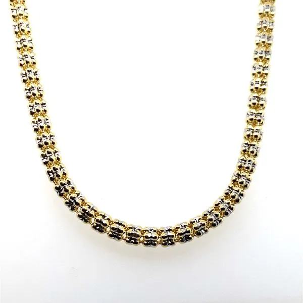 14K Yellow Gold Ice Chain 20" Necklace Hannoush Jewelers, Inc. Albany, NY