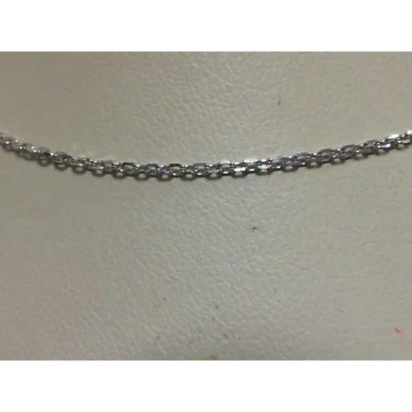 14K White Gold Cable Link Chain Necklace Hannoush Jewelers, Inc. Albany, NY