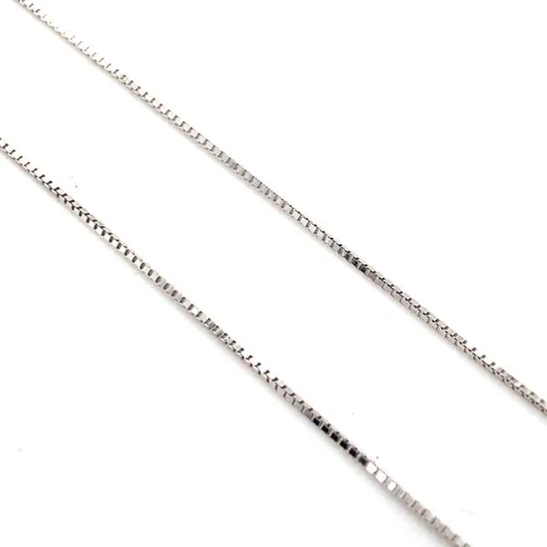 14K White Gold Box Chain Necklace Hannoush Jewelers, Inc. Albany, NY