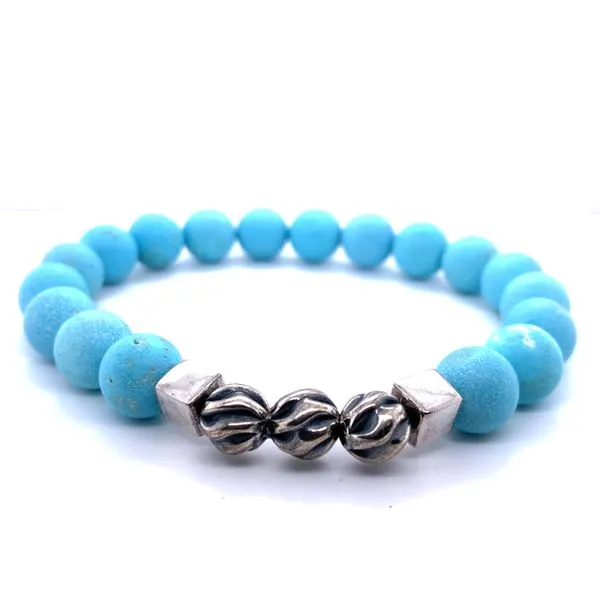 Turquoise Beaded Stretch Bracelet Hannoush Jewelers, Inc. Albany, NY
