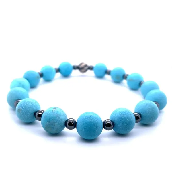 Turquoise and Hematite Bracelet Hannoush Jewelers, Inc. Albany, NY