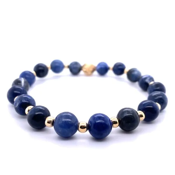 Sterling Silver Sodalite Gents Bracelet Hannoush Jewelers, Inc. Albany, NY