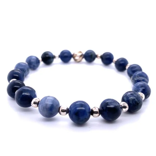 Platinum Sodalite Gents Bracelet Hannoush Jewelers, Inc. Albany, NY