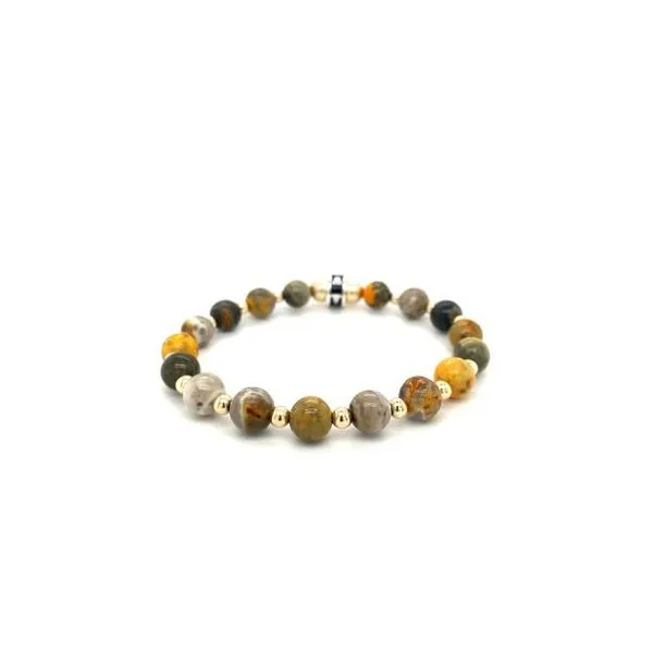 Sterling Silver Bumblebee Jasper Bracelet Hannoush Jewelers, Inc. Albany, NY
