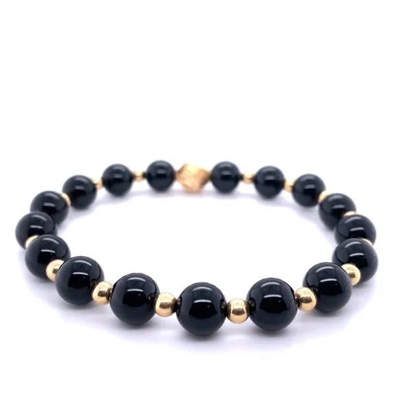 Yellow Gold Filled Onyx Bracelet Hannoush Jewelers, Inc. Albany, NY
