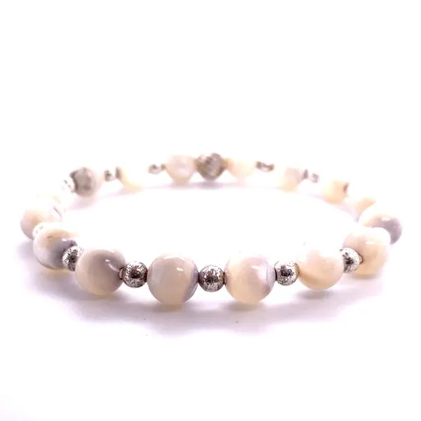 Sterling Silver Grey Mother of Pearl Bracelet Hannoush Jewelers, Inc. Albany, NY