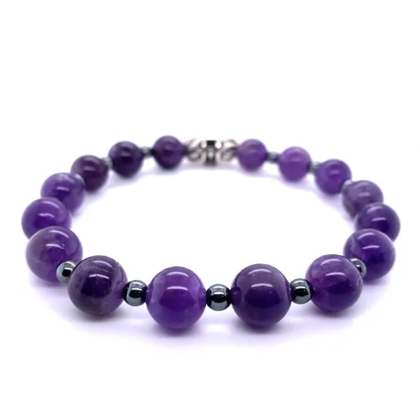  Amethyst and Hematite Bead Bracelet Hannoush Jewelers, Inc. Albany, NY