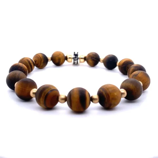 Sterling Silver Red Tigers Eye and Hematite Bead Bracelet Hannoush Jewelers, Inc. Albany, NY
