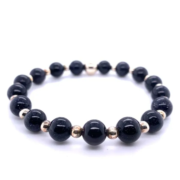 Platinum Terra Collection Bracelet with Blue Sand Feature Stones Hannoush Jewelers, Inc. Albany, NY