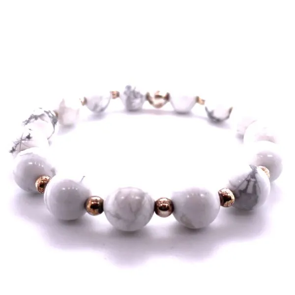 Platinum White Howlite Terra Collection Bracelet Hannoush Jewelers, Inc. Albany, NY