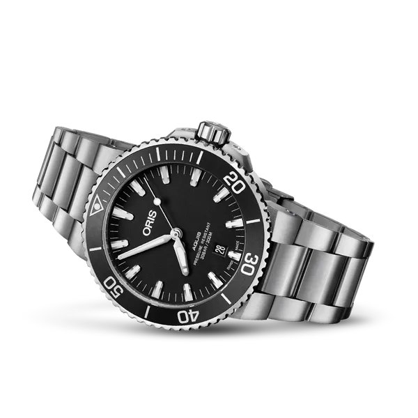 Oris Stainless Steel Aquis Date Watch Hannoush Jewelers, Inc. Albany, NY