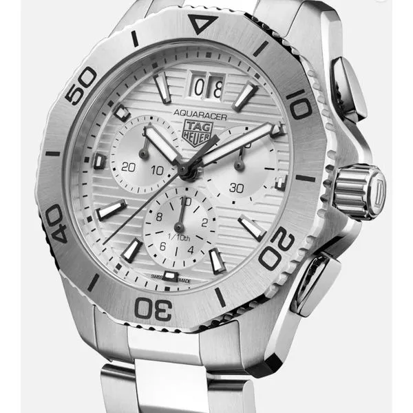 TAG Heuer Stainless Steel Aquaracer Quartz Chrono Watch Hannoush Jewelers, Inc. Albany, NY