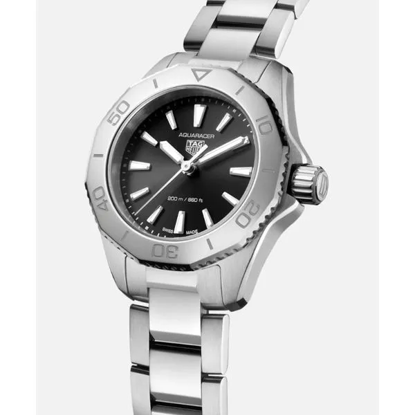 TAG Heuer Stainless Steel Aquaracer Professional 200 Black Dial Watch Hannoush Jewelers, Inc. Albany, NY