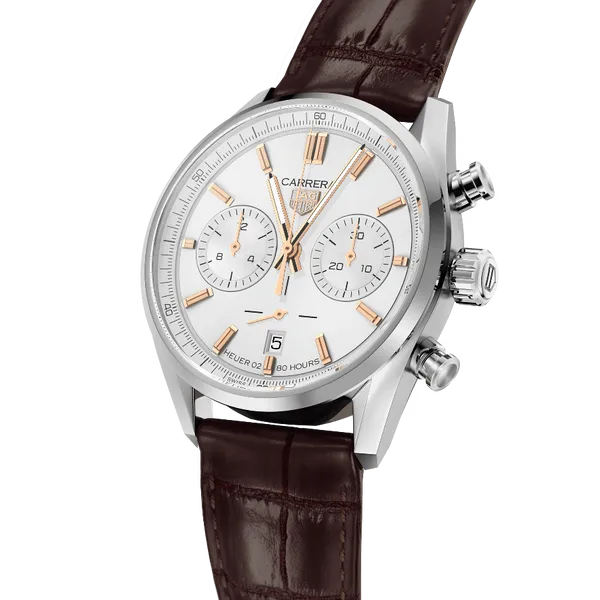 TAG Heuer Stainless Steel Carrera Chrono Men's Watch Hannoush Jewelers, Inc. Albany, NY