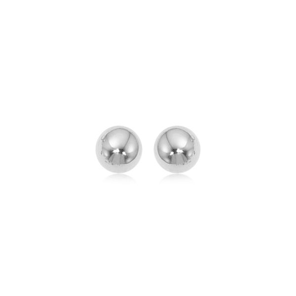 14K White Gold Ball Stud Earrings Hannoush Jewelers, Inc. Albany, NY