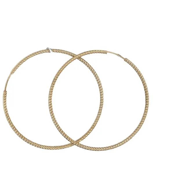 14K Yellow Gold Twist Tubing Earrings Hannoush Jewelers, Inc. Albany, NY
