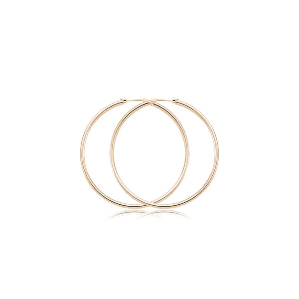 14K Yellow Gold Large Hoop Earrings Hannoush Jewelers, Inc. Albany, NY