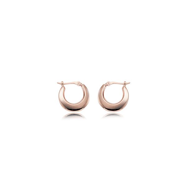 14K Rose Gold Small Hoop Earrings Hannoush Jewelers, Inc. Albany, NY