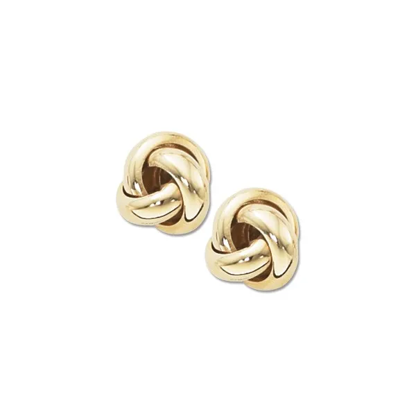 14K Yellow Gold Love Knot Earrings Hannoush Jewelers, Inc. Albany, NY