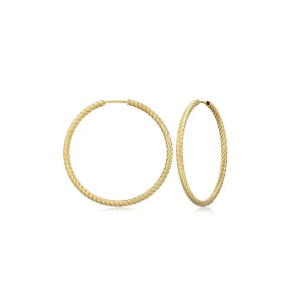 14K Yellow Gold Tubing Hoop Earrings Hannoush Jewelers, Inc. Albany, NY
