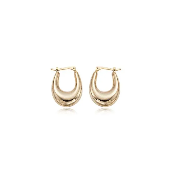 14K Yellow Gold Small Polished Hoop Earrings Hannoush Jewelers, Inc. Albany, NY