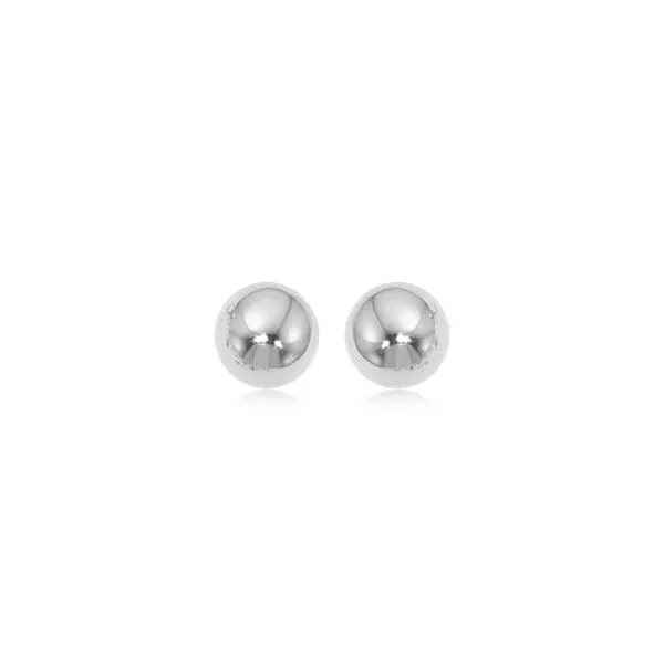 14K White Gold Ball Stud Earrings Hannoush Jewelers, Inc. Albany, NY