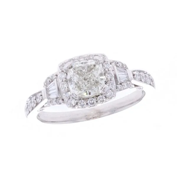 18KT White Gold 1.58ctw Cushion Cut Canadian Diamond Engagement Ring Harmony Jewellers Grimsby, ON