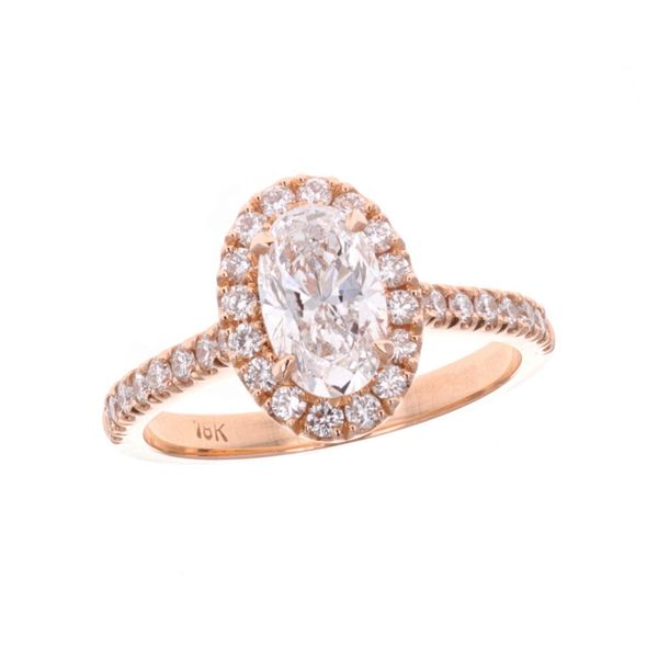 18KT Rose Gold 1.03ctw Oval Diamond Engagement Ring Harmony Jewellers Grimsby, ON
