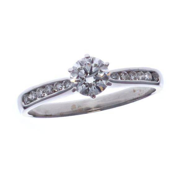 18KT White Gold 0.73ctw Diamond Estate Engagement Ring Harmony Jewellers Grimsby, ON