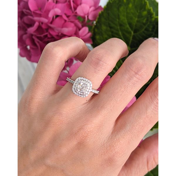 18KT White Gold 1.20ctw Diamond Engagement Ring Image 2 Harmony Jewellers Grimsby, ON