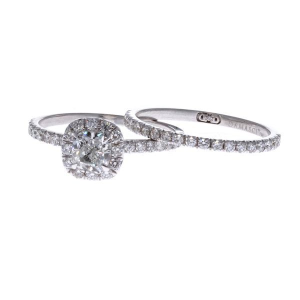 18KT White Gold 1.71ctw Diamond Estate Wedding Set Image 2 Harmony Jewellers Grimsby, ON