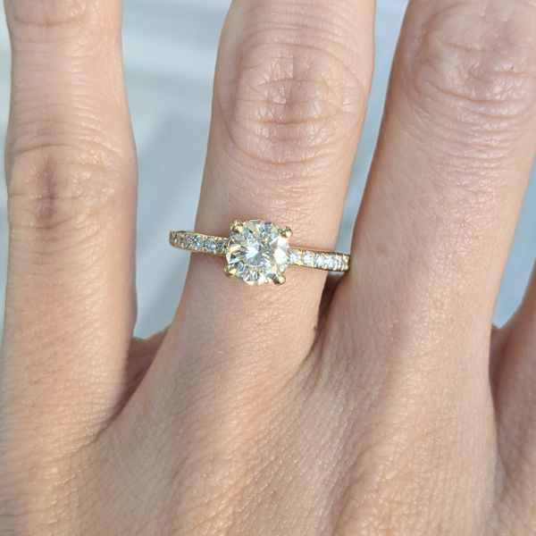 18KT Yellow Gold 1.49ctw Diamond Engagement Ring Image 3 Harmony Jewellers Grimsby, ON