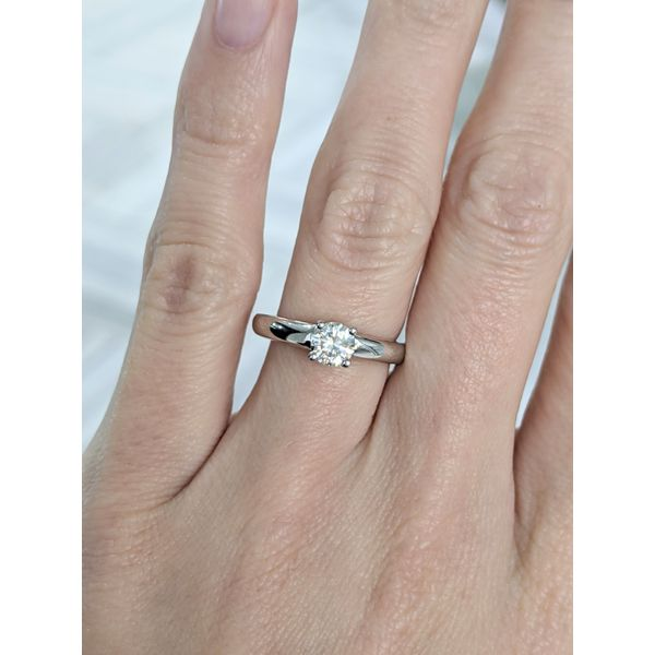 18KT White Gold 0.50ctw Diamond Solitaire Engagement Ring Image 2 Harmony Jewellers Grimsby, ON