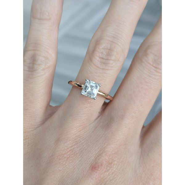 14KT Rose and White Gold 1.17ctw Diamond Engagement Ring Image 3 Harmony Jewellers Grimsby, ON