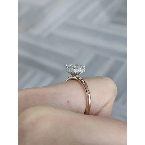 14KT Rose and White Gold 1.17ctw Diamond Engagement Ring